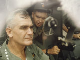 General William Westmoreland in Vietnam Premium Photographic Print by Co Rentmeester
