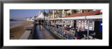 Tourists in a Cafe, Tapas Cafe, Sitges Beach, Catalonia, Spain ポスター - パノラマ写真・