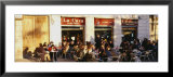 Tourists Sitting Outside of a Cafe, Barcelona, Spain プリント - パノラマ写真・