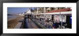 Tourists in a Cafe, Tapas Cafe, Sitges Beach, Catalonia, Spain プリント - パノラマ写真・