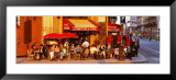 Cafe, Paris, France ポスター - パノラマ写真・