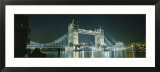 Bridge Lit Up at Night, Tower Bridge, London, England Affiches par Panoramic Images 