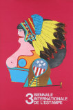Thrid Biennale de L'Estampe Collectable Print par Richard Lindner