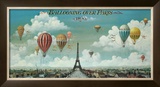 Ballooning Over Paris Poster by Isiah and Benjamin Lane