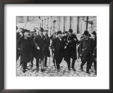 Woodrow Wilson, Georges Clemenceau, Arthur Balfour, and Baron Sonnino プリント Woodrow Wilson, Georges Clemenceau, Arthur Balfour, and Baron Sonnino プリント