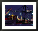 Container Ships, Melbourne Docks, Melbourne, Australia Art par Peter Hendrie