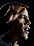 Democratic Candidate for President, Barack Obama Speaks at Rally Day Before Election, Nov 3, 2008 Photographie