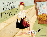 I Need Coffee Affiches par Dan Dipaolo