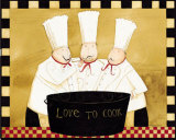 Three Chefs Tasting Print by Dan Dipaolo