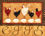 Eggs in a Row Kunstdrucke von Dan Dipaolo