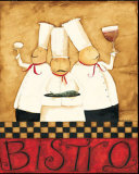 Three Chefs Wine Bistro I Plakater af Dan Dipaolo