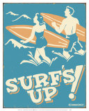 Surf's Up Poster by B. J. Schonberg
