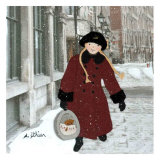 Promeneuse de Chats Prints by Diane Ethier