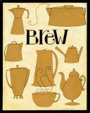 Brew Pots in Yellow Prints by Dan Dipaolo