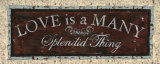 Love Is a Many Splendid Thing Posters par Debbie DeWitt