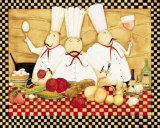 Three Chefs at Work Posters by Dan Dipaolo
