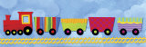 Rainbow Train Art by Jane Davies