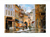 Couillard Street, Quebec Prints by Ginette Racette