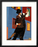 Tango Dancers on Calle Caminito, La Boca District, Buenos Aires, Argentina Affiches par Sergio Pitamitz