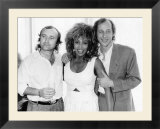 Phil Collins with Tina Turner Mark Knopfler after an All Star Lunch with Princess Michael of Kent Poster Phil Collins with Tina Turner Mark Knopfler after an All Star Lunch with Princess Michael of Kent Poster