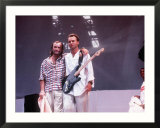 Sting and Phil Collins at a Live Aid Concert at Wembley Stampe Sting and Phil Collins at a Live Aid Concert at Wembley Stampe