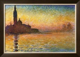 Sunset in Venice Poster by Claude Monet