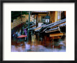 Streets and Shops in Sannen-Zaka, Kyoto, Japan Poster par Frank Carter