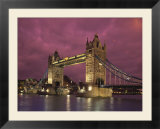 Tower Bridge at Night Posters