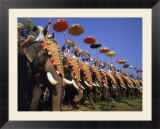 The Great Elephant March, Trissur, Kerala, India Affiches par David Ball