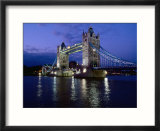 Tower Bridge And River Thames At Night, London, England Affiche par Richard I'Anson