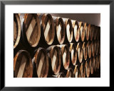 Casks in Cellar, Chateau Lynch Bages, Pauillac, Medoc, Cote d'Or, Burgundy, France  Prints by Michael Busselle