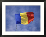 Romanian National Flag, Romania Art par Dave Bartruff
