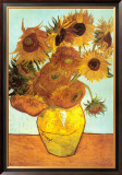 Sunflowers, c.1888 Framed Canvas Print by Vincent van Gogh