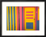 Colorful Doorway, New Providence Island, Bahamas, Caribbean Affiches par Walter Bibikow