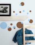 Just Dots - Light Blue & Brown Wall Decal