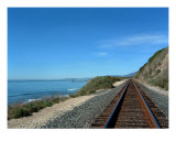 Coastal Train Tracks Photographic Print by Henrik Lehnerer