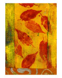 Red Leaves Giclee Print by Elena Ray