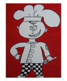Chef Joey Will Whisk You Away Giclee Print by Brenda Tuttle