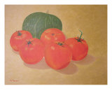 Fresh Tomatoes And Squash Giclee Print by Thi Nguyen