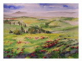 Tuscany Hills Val D Orcia Giclee Print by Alessandro Andreuccetti