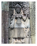 Stone Engraving, Angkor Thom, Cambodia Photographic Print by Kim Digiulio