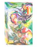 Woman Running Giclee Print by Bryan Freeman