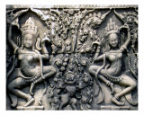 Stone Engraving, Angkor Thom, Cambodia 2 Photographic Print by Kim Digiulio