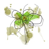 Liquid Green Flower Valokuvavedos tekijänä Jan Weiss Liquid Green Flower Valokuvavedos tekijänä Jan Weiss