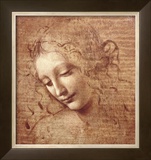 Female Head (La Scapigliata), c.1508 Prints by Leonardo da Vinci 