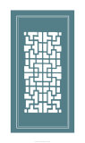 Shoji Screen in Teal III Edição limitada por Vision Studio