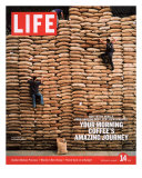 Sacks of Coffee Beans in Colombian Warehouse, January 14, 2005 Photographic Print by Livia Corona