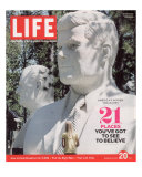 Last LIFE Cover, Busts of JFK and LBJ in Presidents Park, Black Hills, SD, April 20, 2007 Photographic Print by Phillip Toledano