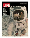 To the Moon and Back, Reflections on Astronauts Facemask, August 11, 1969 Reprodukcja zdjęcia premium