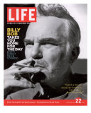 Actor Billy Bob Thornton Smoking a Cigarette, July 22, 2005 Photographic Print by Alexei Hay